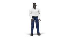 Bruder bworld Man met donkere huidskleur en donkerblauwe broek
