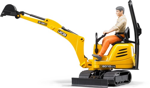 Bruder bworld JCB mini graafmachine 8010CTS met machinist-2