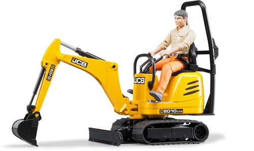 Bruder bworld JCB mini graafmachine 8010CTS met machinist