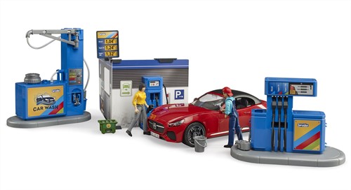 Bruder bworld Tankstation en wasstraat-2