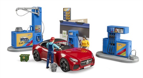 Bruder bworld Tankstation en wasstraat-3