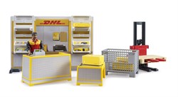 Bruder bworld DHL Shop met handstapelaar en accessoires