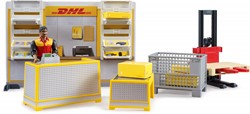 Bruder bworld DHL Shop met handstapelaar en accessoires