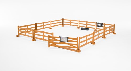 Bruder bworld Accessoire: Omheining bruin 53,5 x 17,5 cm