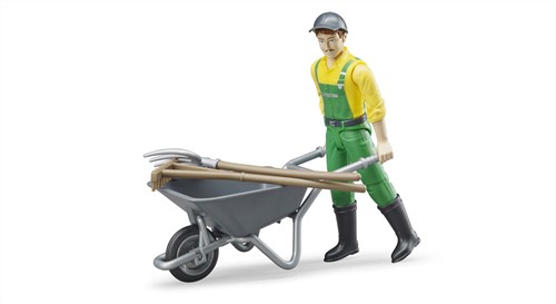 Bruder bworld Gemeentewerker met accessoires