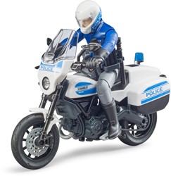 Bruder bworld Politiemotor Scrambler Ducati met motoragent