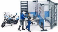 Bruder bworld Politiebureau met politiemotor
