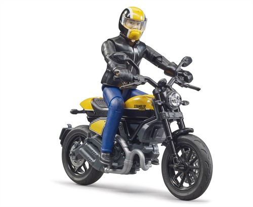 Bruder bworld Motor Scramble Ducati Full Throttle met motorrijder-2