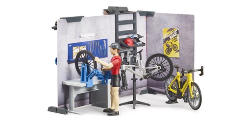 Bruder bworld Fietsenwinkel met werkplaats-2