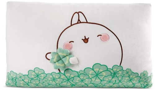 NICI - Kussen MOLANG 43x25cm met klaverblad
