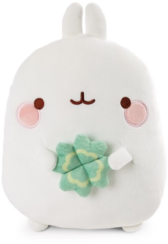 NICI - Kussen MOLANG met klaverblad 30x23cm figural