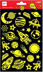 APLI - 1 Vel Stickers Glow In The Dark Ruimte