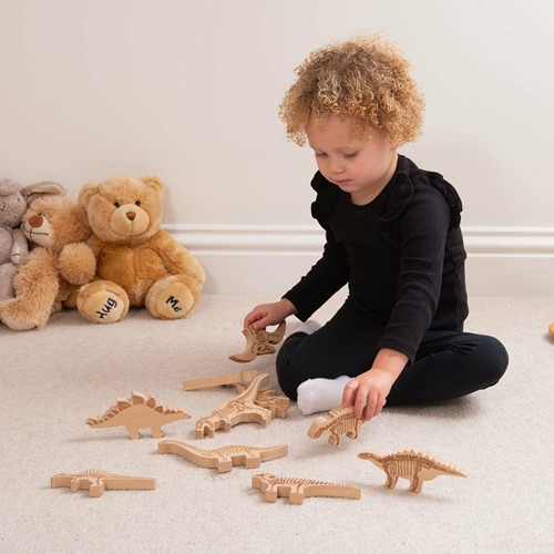 Tickit Houten Dinosaurusblokken-3