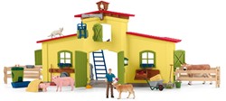 Schleich Farm World Grote stal, geel
