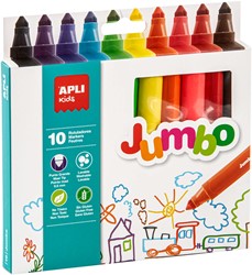 APLI - Jumbo Viltstiften 10 stuks