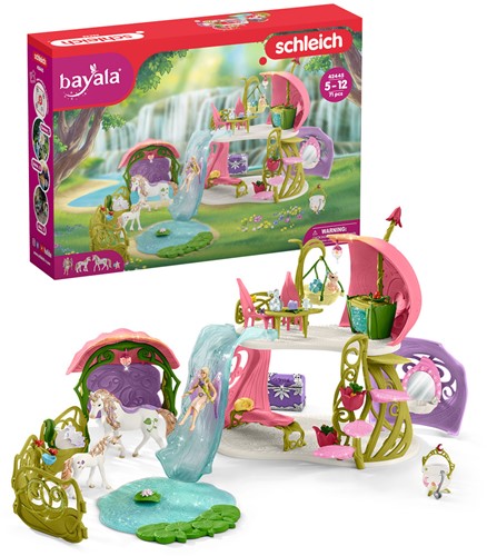 Schleich Bayala® Glinsterend bloemenhuis met eenhoorns, m-2