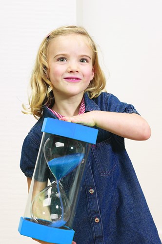 Tickit Mega-Zandloper 5 Minuten Blauw-3