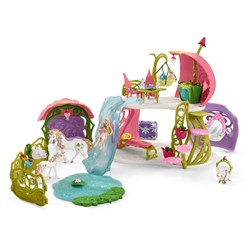 Schleich Bayala® Glinsterend bloemenhuis met eenhoorns, m