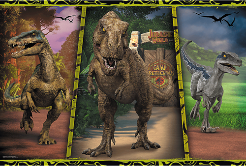 Trefl 104XL - Colorful dinosaurs / Universal Jurassic World:-2