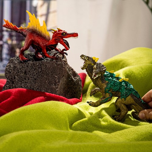 Schleich Eldradror® Creatures Fire saurian vs. Jungle lizard-3