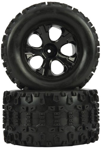 Jamara - Wheels+rims 1:10 Akron MT 2pcs