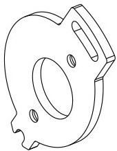 Jamara - Motor support plate Skull Nightstorm