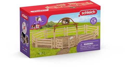 Schleich Horse Club Paardenwei met toegangspoort-3
