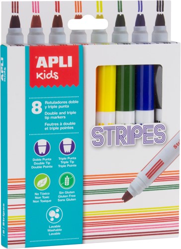 APLI - Stripes Stiften 8 stuks