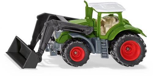 Siku Fendt 1050 Vario Tractor met voorlader groen/zwart beweegbare voorlader verwijderbare cabine rubberen banden