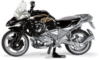 Siku BMW R 1250 GS LCI speelgoedmotor metaal/kunststof zwart/zilver beweegbaar stuur en standaard rubberen banden