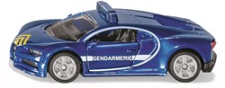 Siku Bugatti Chiron Gendarmerie blauw metaal/kunststof rubberen banden deuren kunnen open