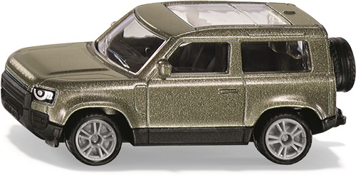 Siku Land Rover Defender 90 P400 AWD speelgoedauto metaal/kunststof groen metallic lak rubberen banden trekhaak