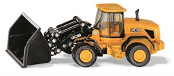 Siku JCB 457 Shovel 1:87 metaal/kunststof geel/zwart scharnierend koppelstuk beweegbare graafbak
