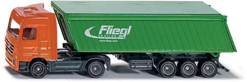 Siku Mercedes-Benz Vrachtwagen met Fliegl Kipoplegger