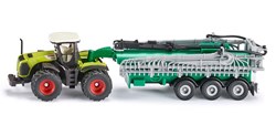 1:87 Claas Xerion met vacuum tanker en mestversprijder