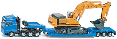 1:87 Zwaartransport dieplader + graafmachine
