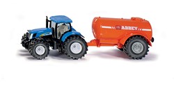 1:50 Traktor met 1-assige vacuum tankwagen
