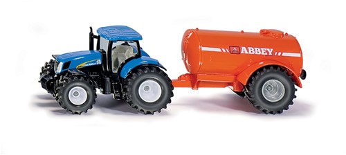 1:50 Traktor met 1-assige vacuum tankwagen