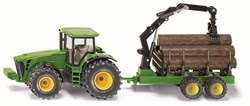 1:50 John Deere met aanhanger houttransport