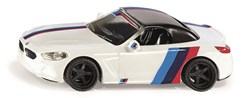 Siku BMW Z4 M40i 1:50 metaal/kunststof wit speelgoedauto voor kinderen verwijderbare wielen incl. stickervel met stickers in M-design