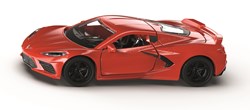 Siku Chevrolet Corvette Stingray speelgoedauto 1:50 metaal/plastic rood motokap en deuren kunnen open verwisselbare wielen