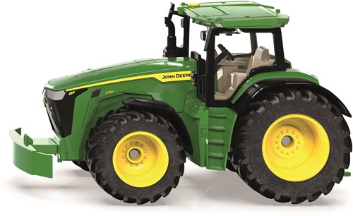 Siku John Deere 8R 370 1:32 metaal/kunststof groen incl. contragewicht motorkap kan open