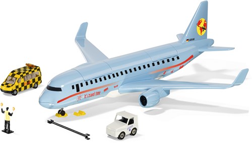 SIKU World Verkeersvliegtuig met accessoires