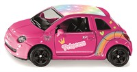 Siku Knutselset Style my Fiat 500 prinses gelimiteerde oplage metaal/kunststof roze speelgoedauto incl. stickervel voor een individueel ontwerp