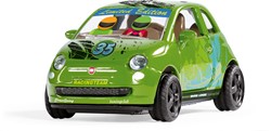 Siku knutselset Style my Fiat 500 Adventure speelgoedauto metaal/kunststof groen incl. stickervel voor individuele vormgeving deuren kunnen geopend worden