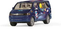 Siku knutselset Style my VW T5 Astronaut speelgoedauto metaal/kunststof blauw incl. stickervel voor individuele vormgeving achterklep kan open