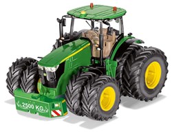 Siku John Deere 7290R Tractor groen metaal/kunststof 1:32 op afstand bestuurbaar via bluetooth-app verwijderbare dubbele banden excl. controller