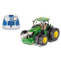 Siku John Deere 7290R Tractor inclusief controller groen metaal/kunststof 1:32 op afstand bestuurbaar via bluetooth-app verwijderbare dubbele banden