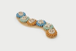 Tickit Silisoft Tandwiel Puzzel (Neutrale Kleuren) - Pk4