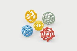 Tickit Silisoft Flexibele Ballen (Regenboog) - Pk5